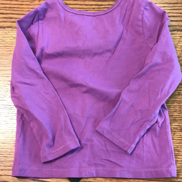 Children’s Place long sleeve tee with ruffles. Size 3T. New. Purple - Picture 4 of 6